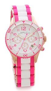 Marc by Marc Jacobs Women's Rock Chrono Watch, Rose Gold/Knockout Pink, One Size