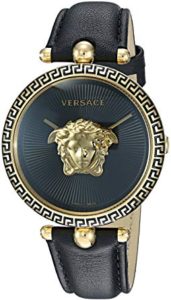 Front View Of Versace Black Palazzo Empire Watch VCO020017